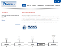 Tablet Screenshot of premiercontrols.com